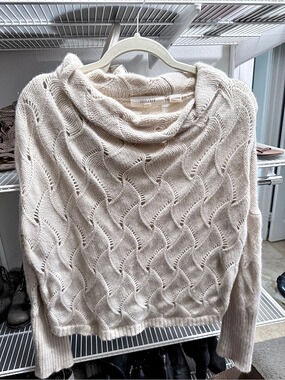INHABIT Cashmere Cowl Neck Sweater Size Small